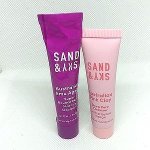 BUNDLE Sand & Sky Deep pore cleanser & Super bounce mask deluxe travel